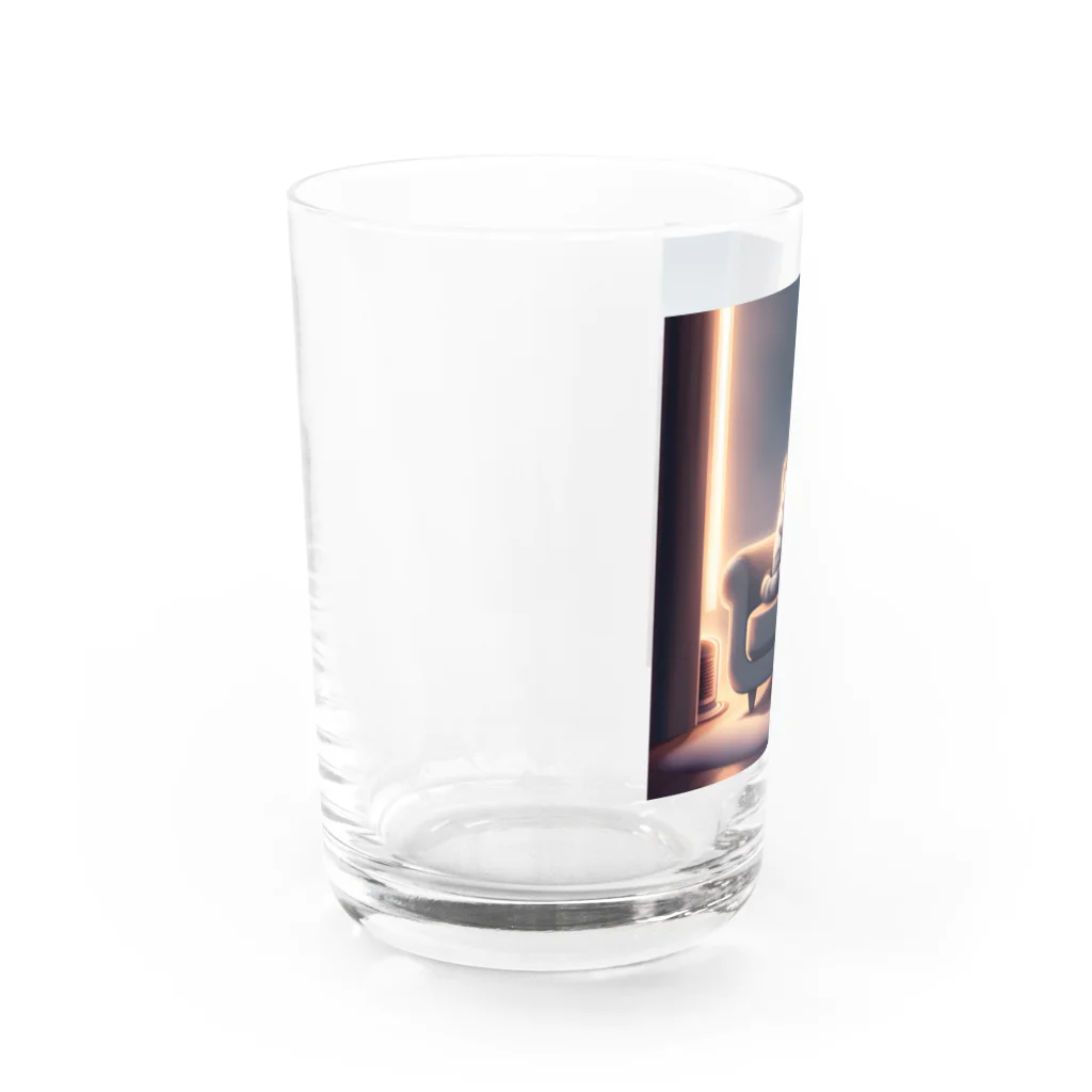 桜猫店-sakuraneko-のチビちゃん Water Glass :left