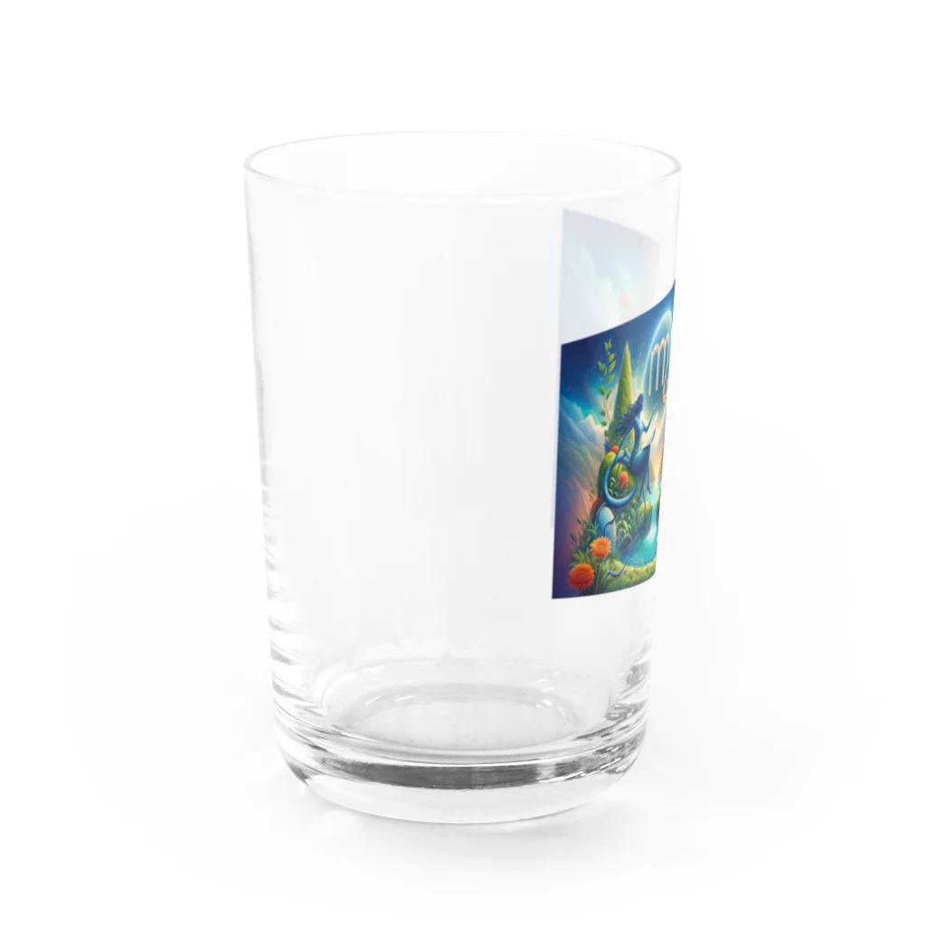 niko&PANDA shopのおとめ座　運気上昇 Water Glass :left