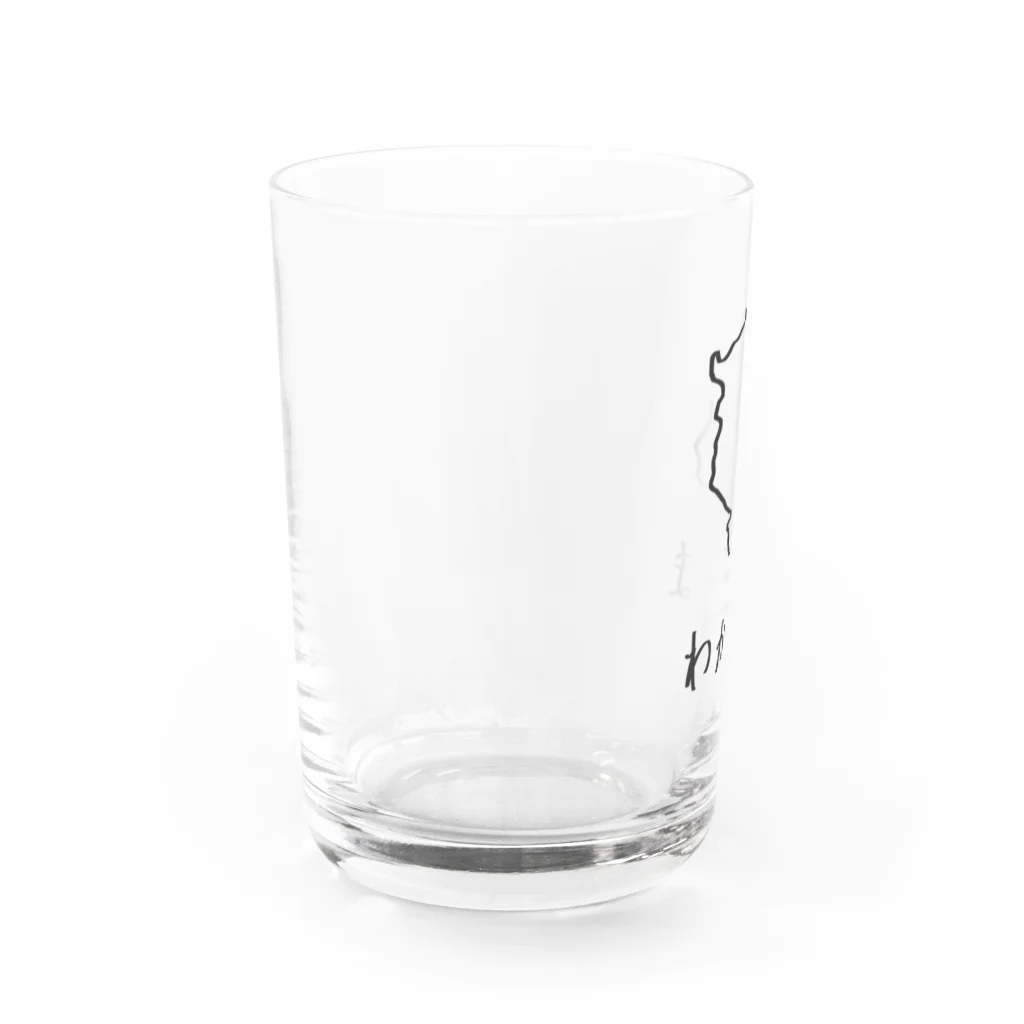 SIMPLE-TShirt-Shopのわかやま Water Glass :left