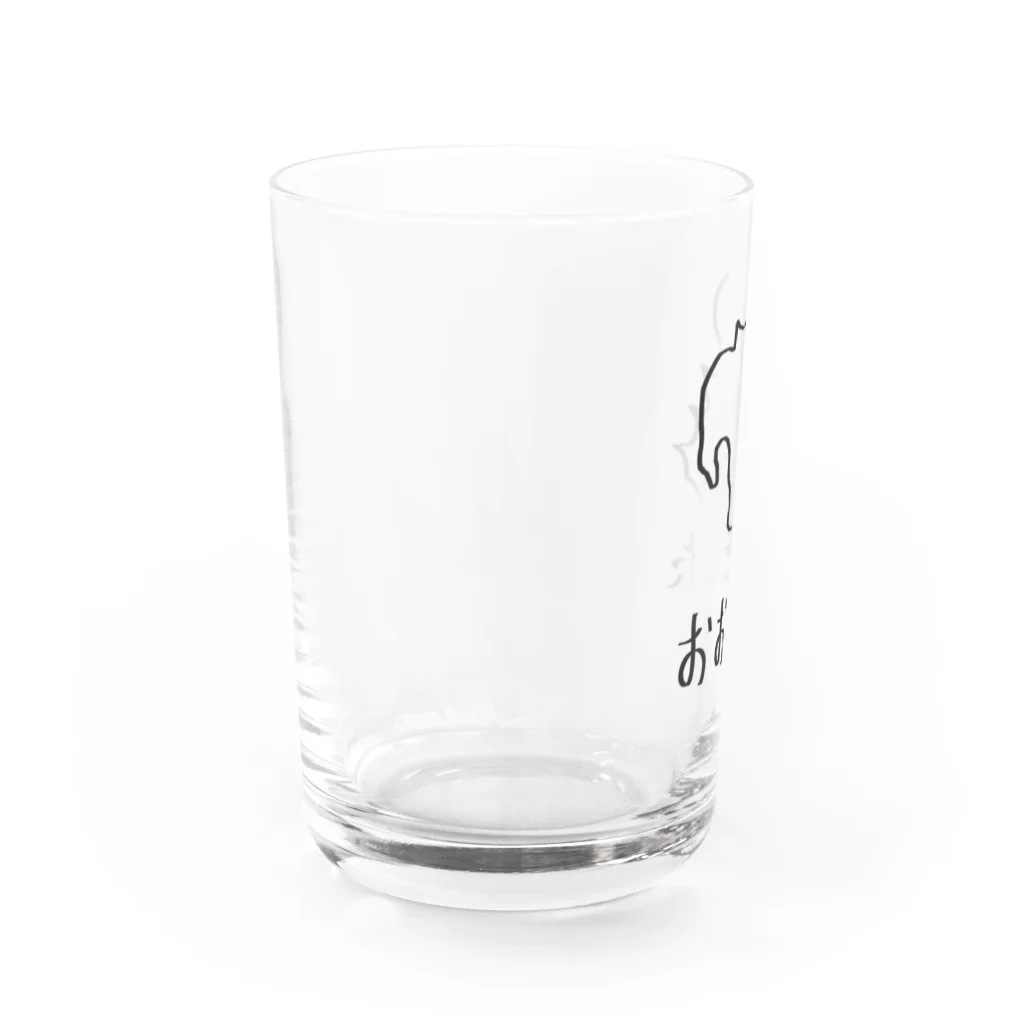 SIMPLE-TShirt-Shopのおおいた Water Glass :left