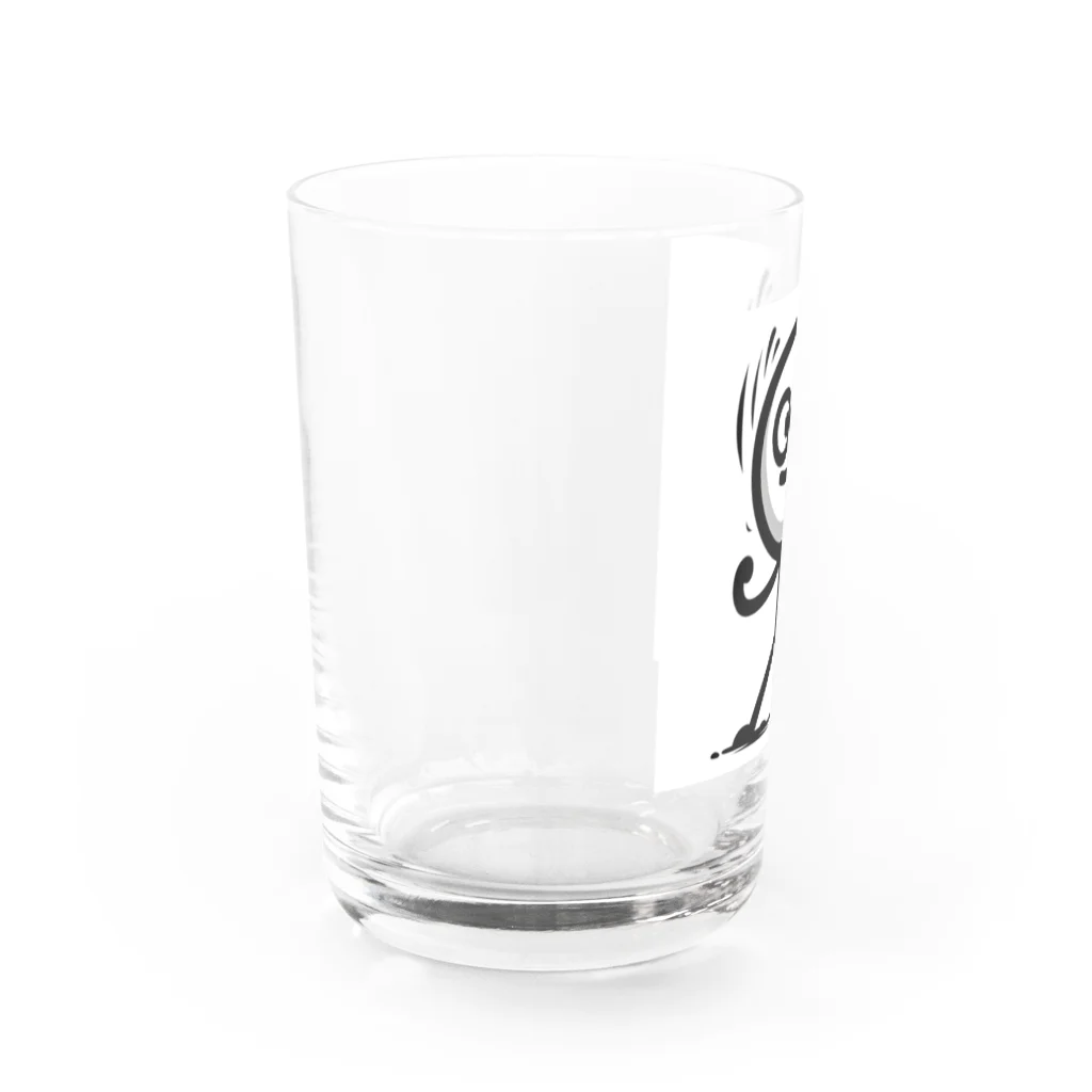 Design by hisachilの線人くん(ガッツ) Water Glass :left