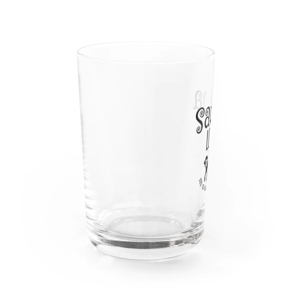 Bla monのサウナmonkeyサ活 Water Glass :left
