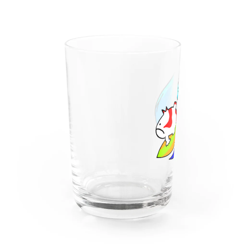 r0no527のサーフカエルアンコウ Water Glass :left