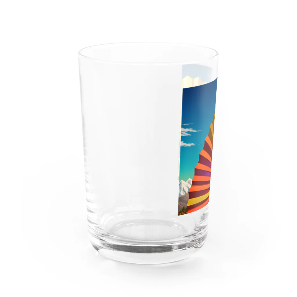 810aoの開運扇子 Water Glass :left