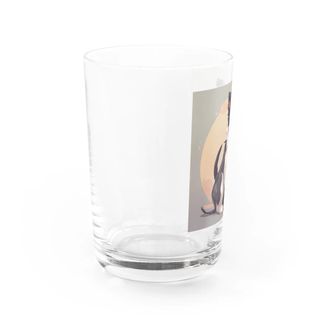 Very Kawaii CreationsのMoon dog Water Glass :left