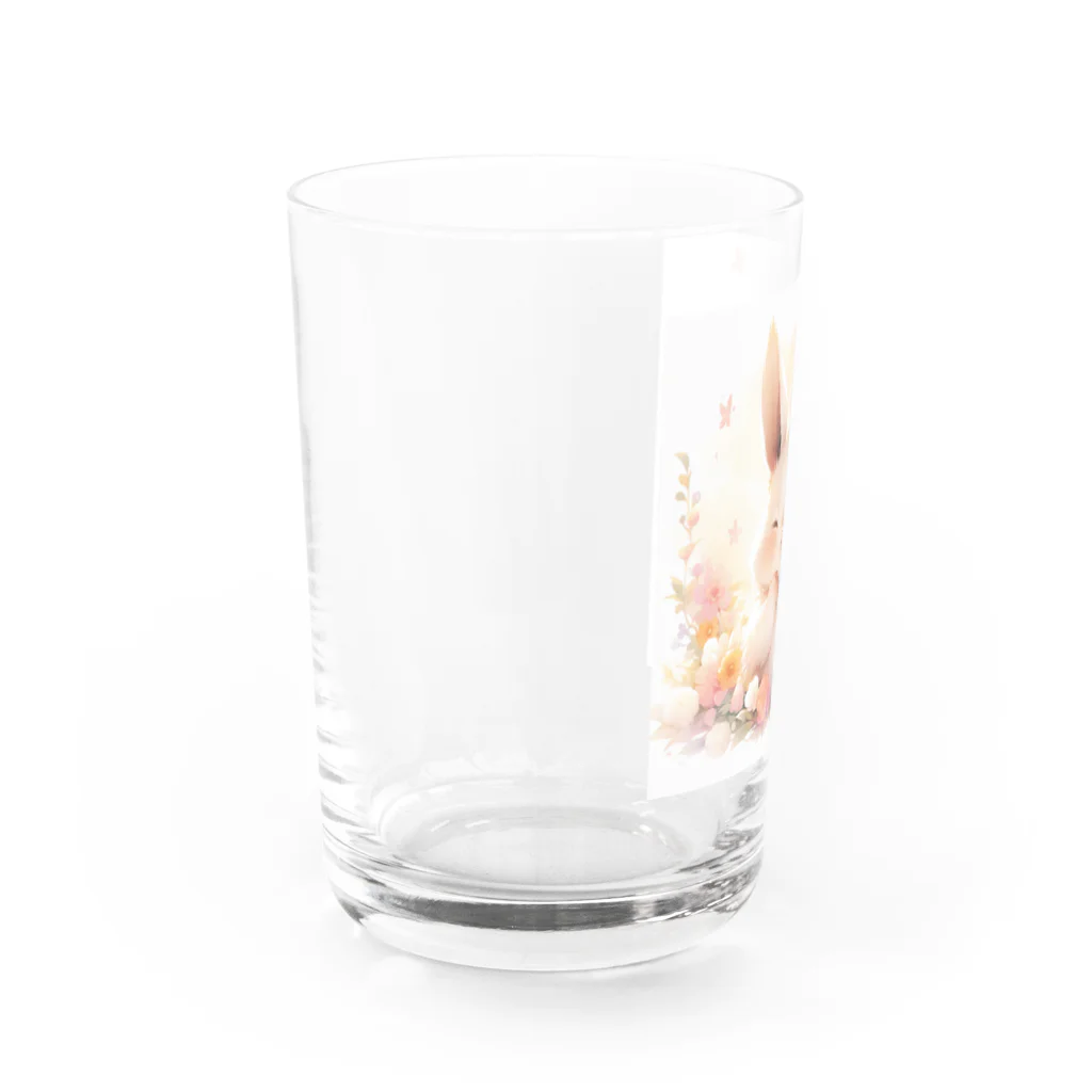 はなうさまほのしあわせ♡うさぎ｡.:*･ﾟ Water Glass :left