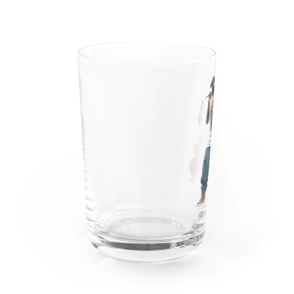 hoodie styleの天才ラッパー Water Glass :left