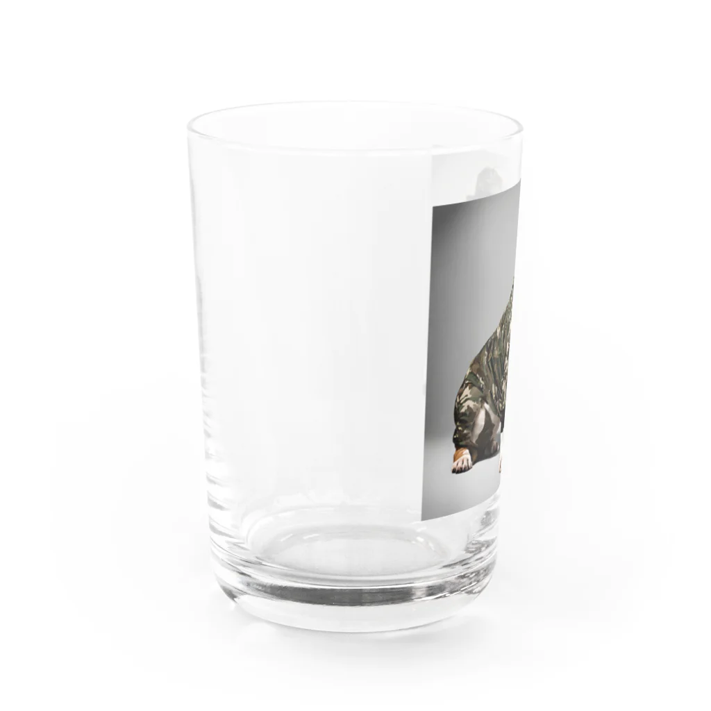 中原ひろふみのブルド軍曹 Water Glass :left