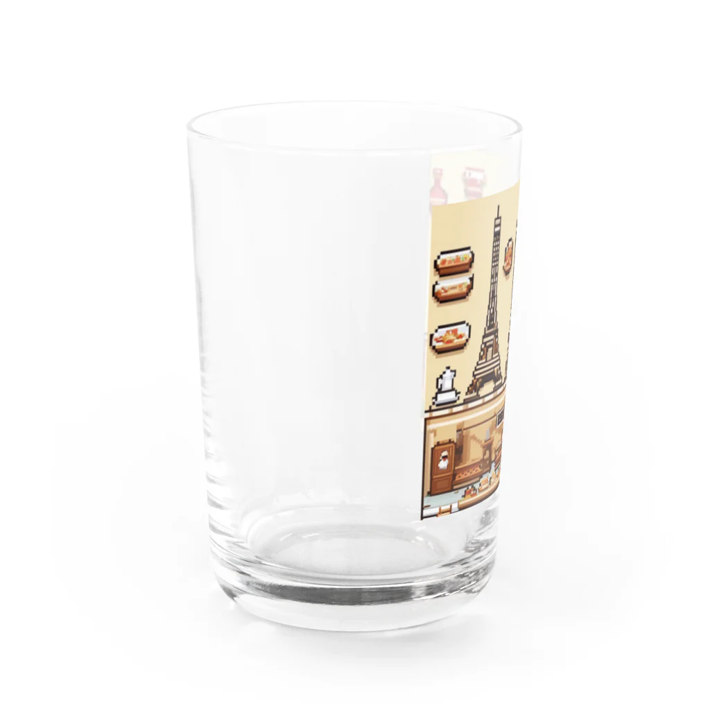 猫まるショップのパリからパンへの愛を込めて Water Glass :left