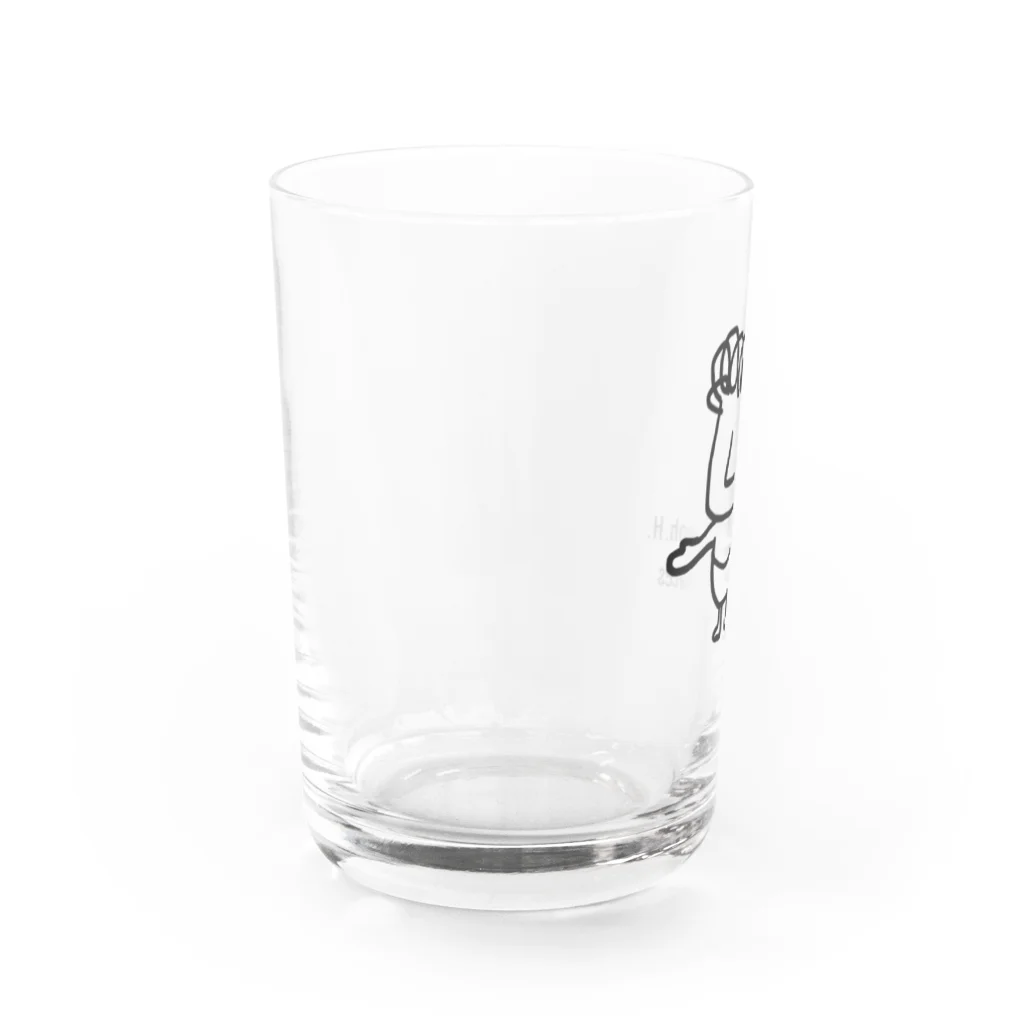 pilates_loversのピラティス氏グッズ Water Glass :left