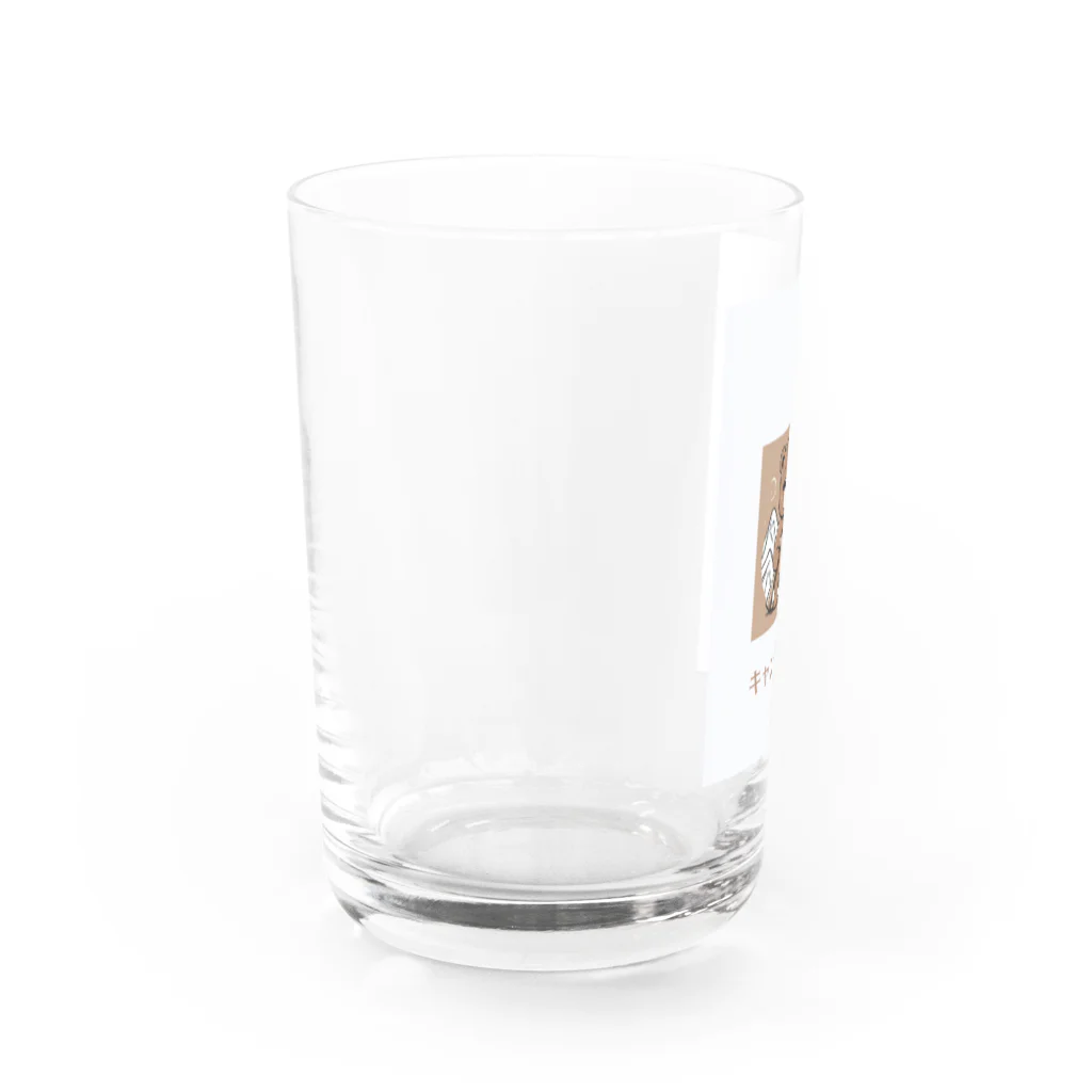 PORUPORU789の薪割りくまちゃん Water Glass :left