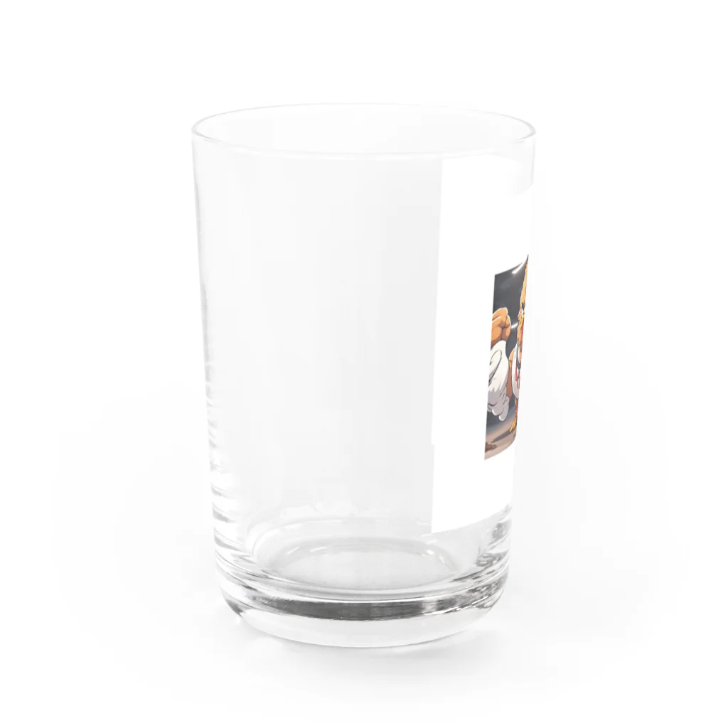 パパショップのむきむき鳥 Water Glass :left