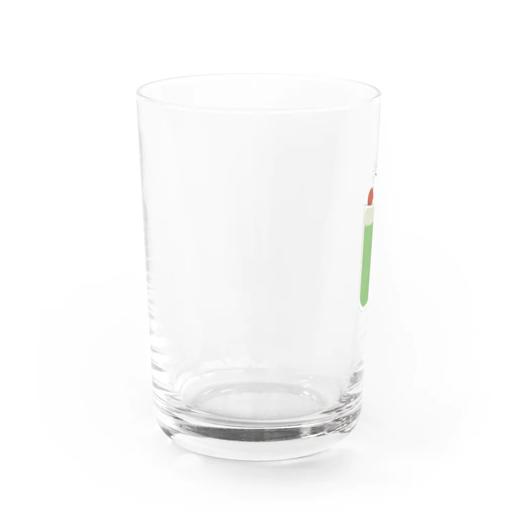 くまころフレンズ（Hal）のえながさん×スイーツ＊メロンソーダ（くまころフレンズ） Water Glass :left