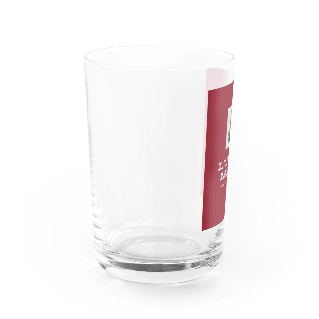 猫絵師のあべさん10万人記念　黒猫クロちゃん Water Glass :left