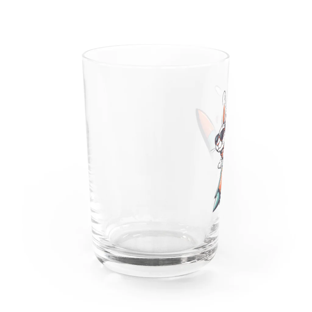 ロケットうさぎのロケットうさぎ　ミッション遂行 Water Glass :left