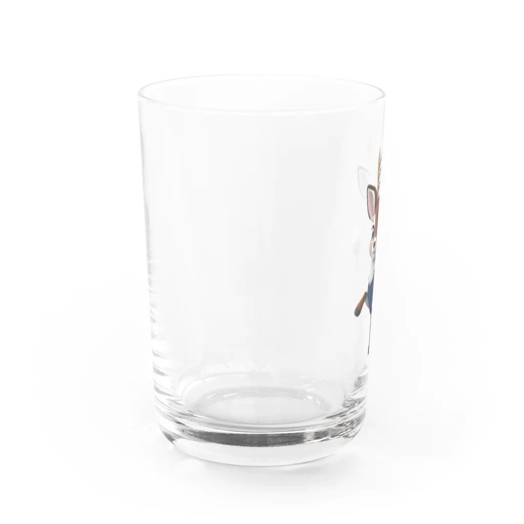 ぱんだまんのキュートな小鹿ダンス Water Glass :left