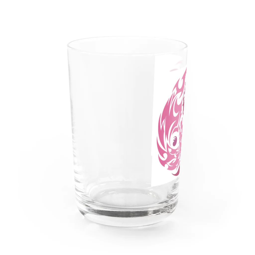 【公式】東京陰陽塾の式神・龍 赤バージョン Water Glass :left