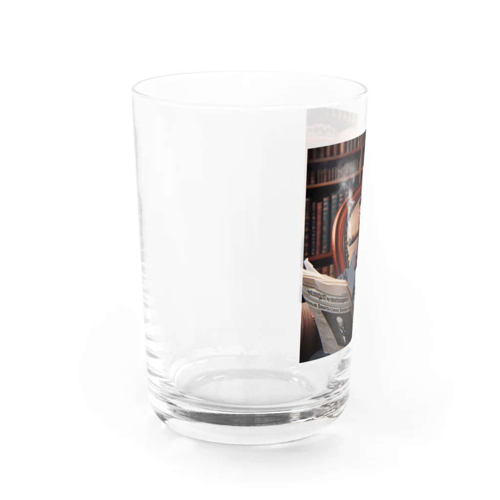 taka-kamikazeの貫禄のあるヒゲの赤ちゃん Water Glass :left