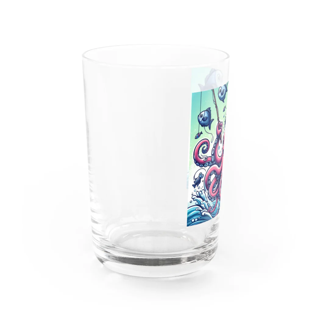 SKY&Dのタコが釣り Water Glass :left