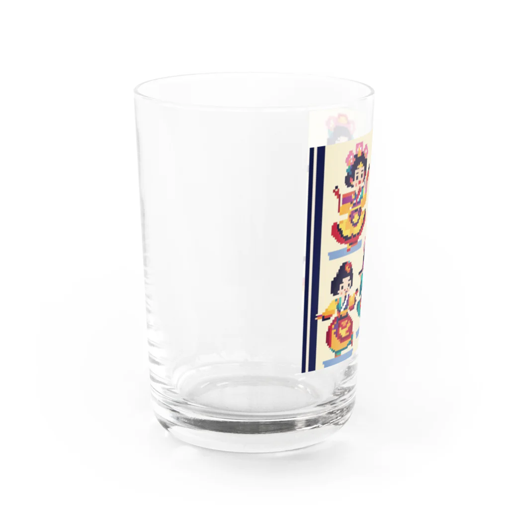 クロスクリエイティブの琉球の風に舞う Water Glass :left