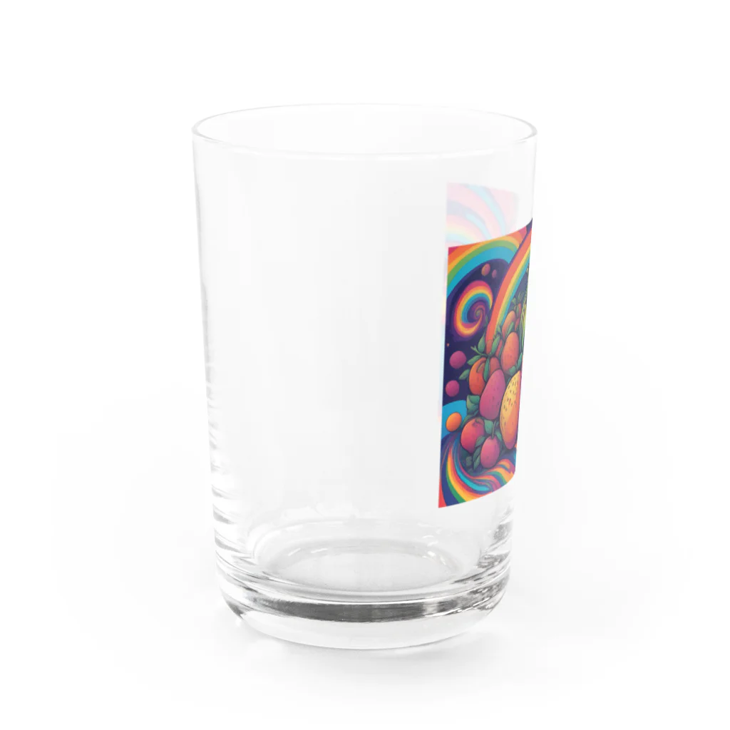 とりデザイン事務所の南国フルーツに見える？ Water Glass :left