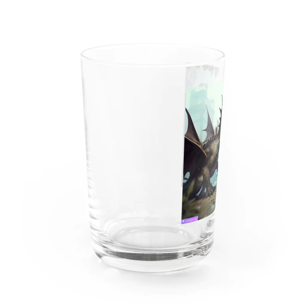 だまショップ@子ども向けの闇属性っぽい恐竜くん8号 Water Glass :left