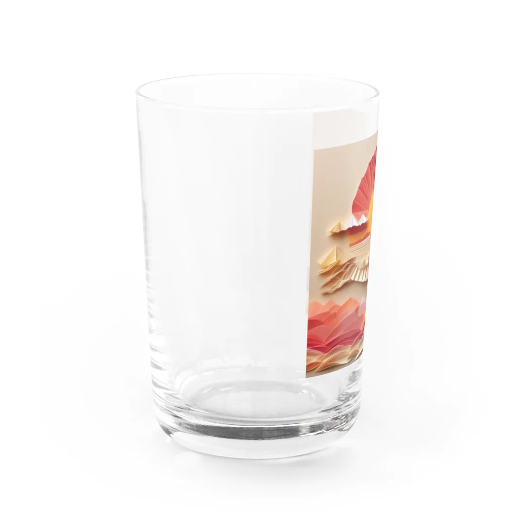 クロスクリエイティブの美ら島のサンライズ Water Glass :left