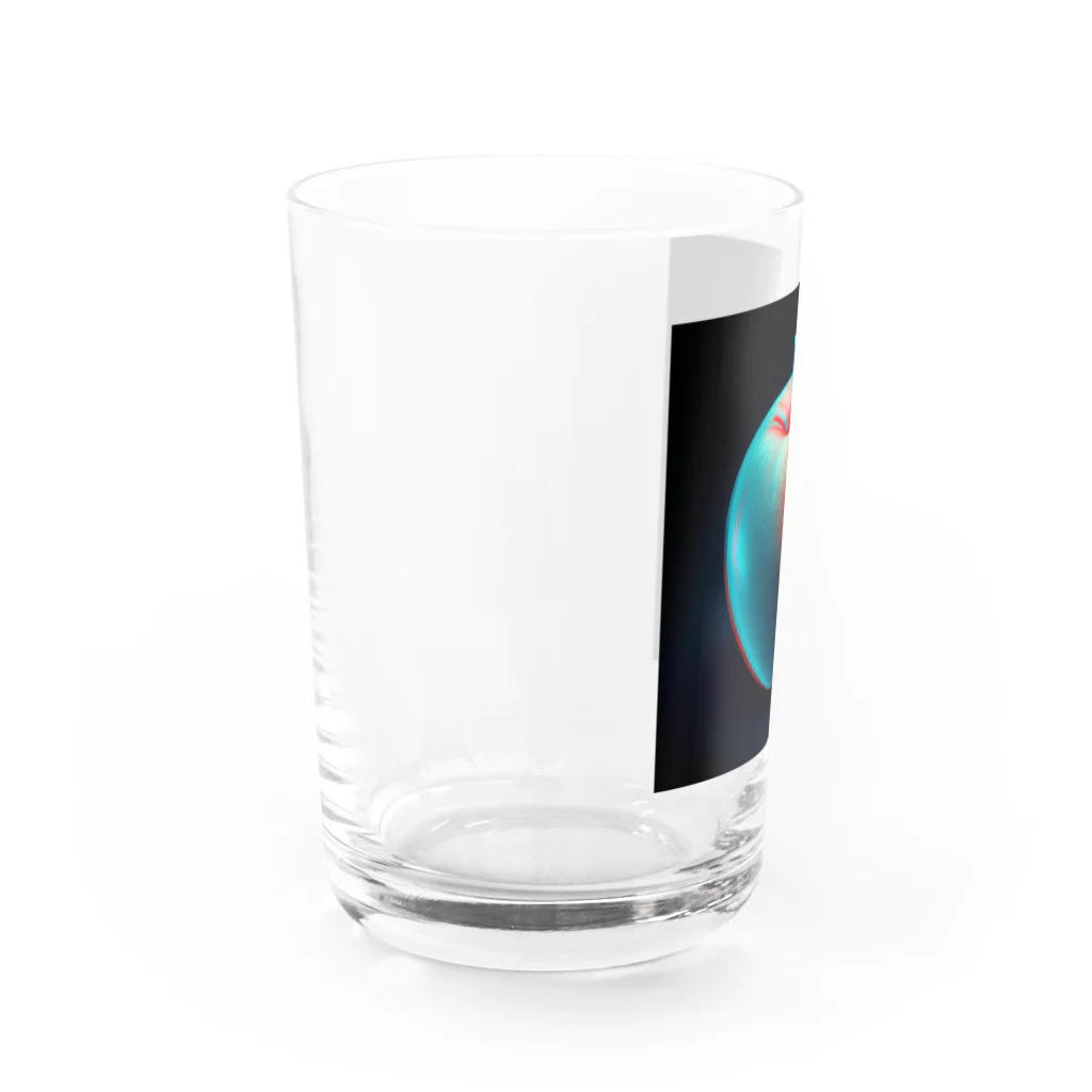 godo_dioの３D　立体視　リンゴ Water Glass :left