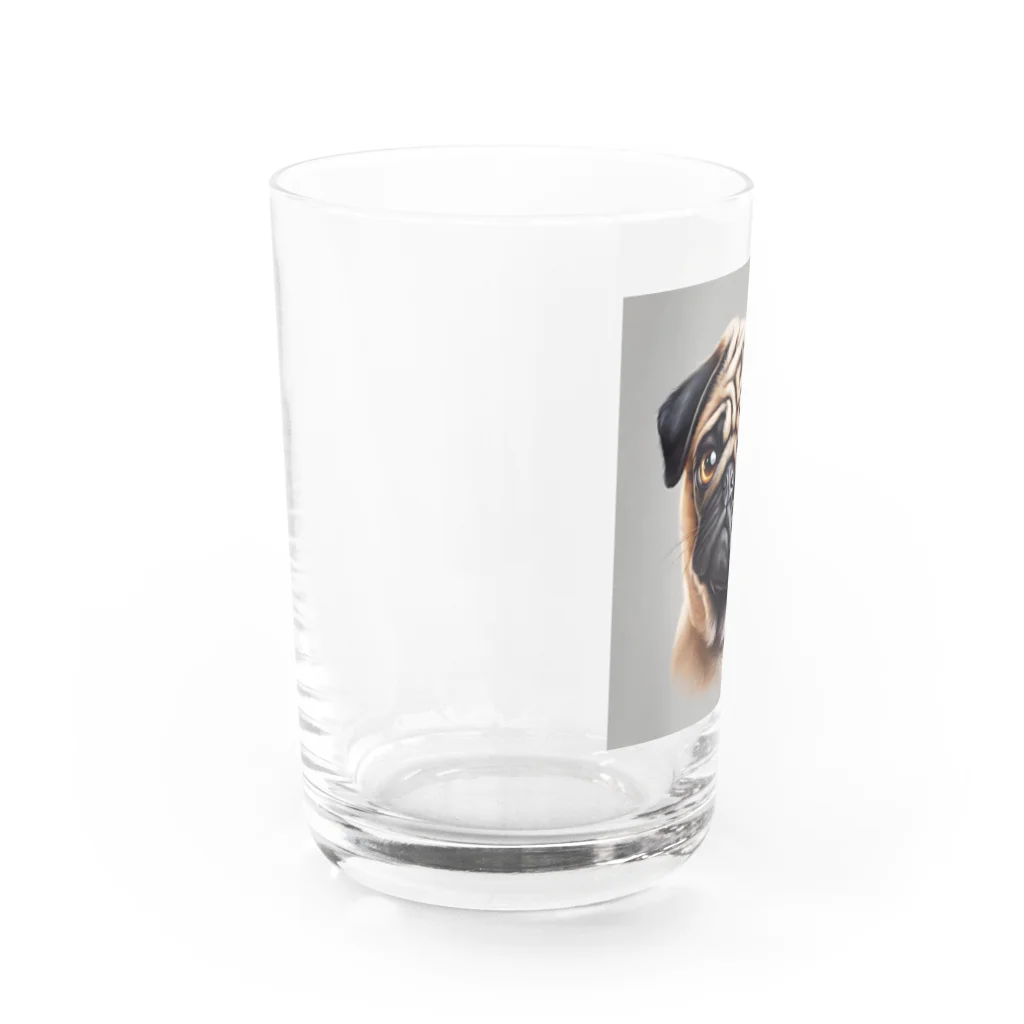 Hapirizeのパグりん Water Glass :left