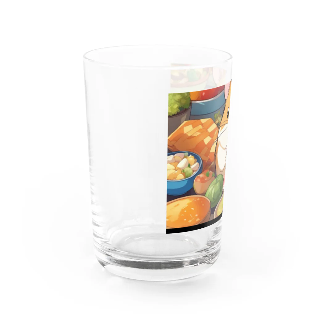 usubokeのハムスターのグルメな冒険 Water Glass :left