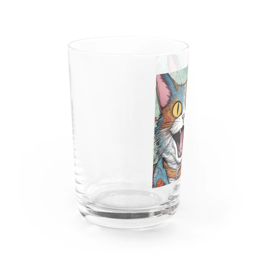 washi-and-washichanのゲス猫 Water Glass :left