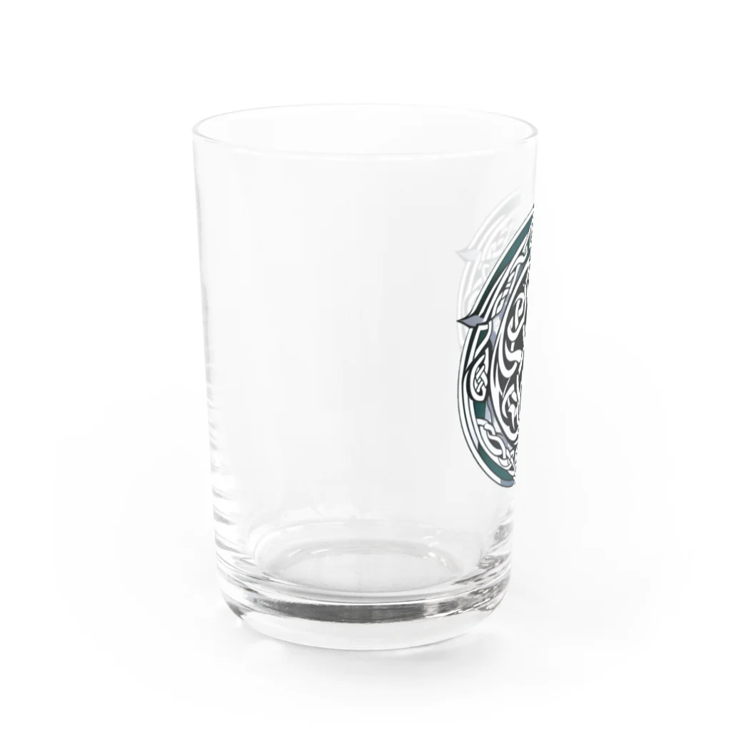 きゅりあすの発掘されたケルトの紋章 Water Glass :left