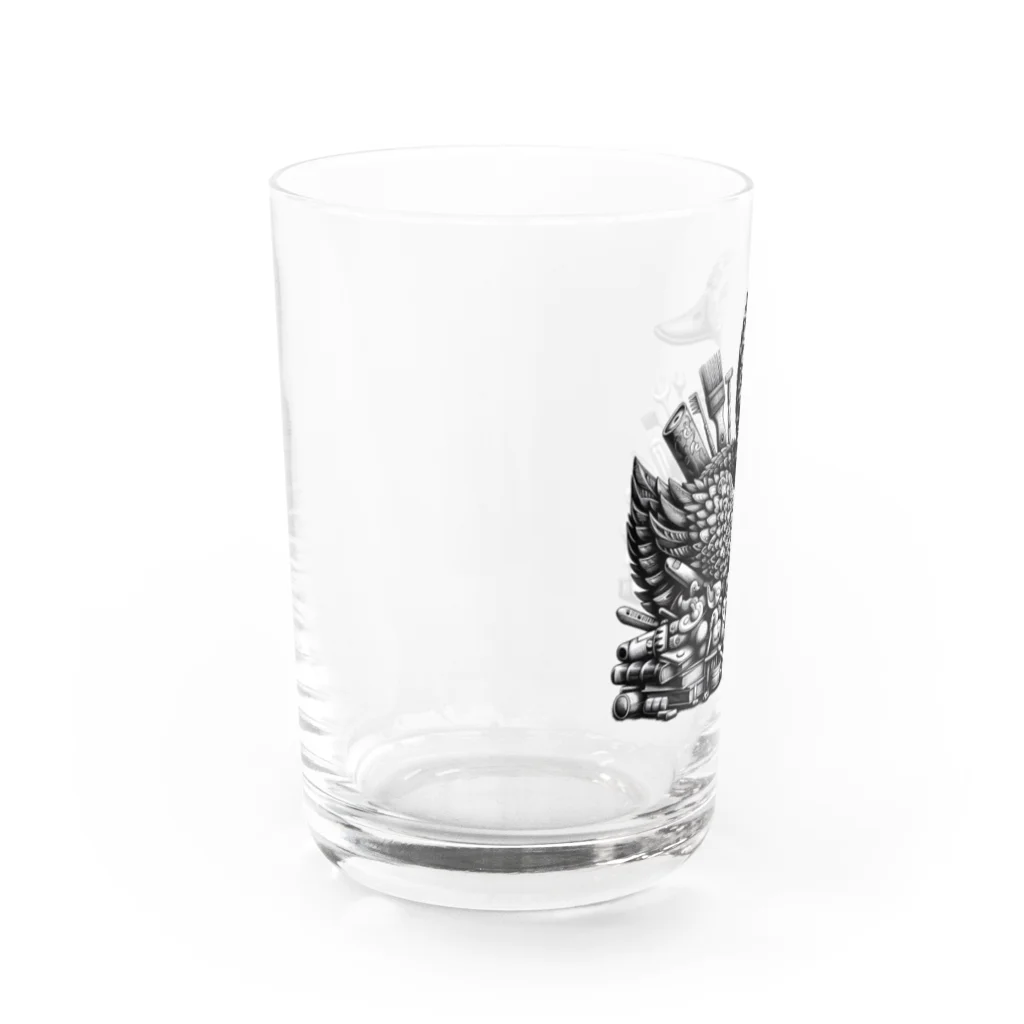 つるちゃんねる 生き物の不思議で芸術的なアヒル Water Glass :left