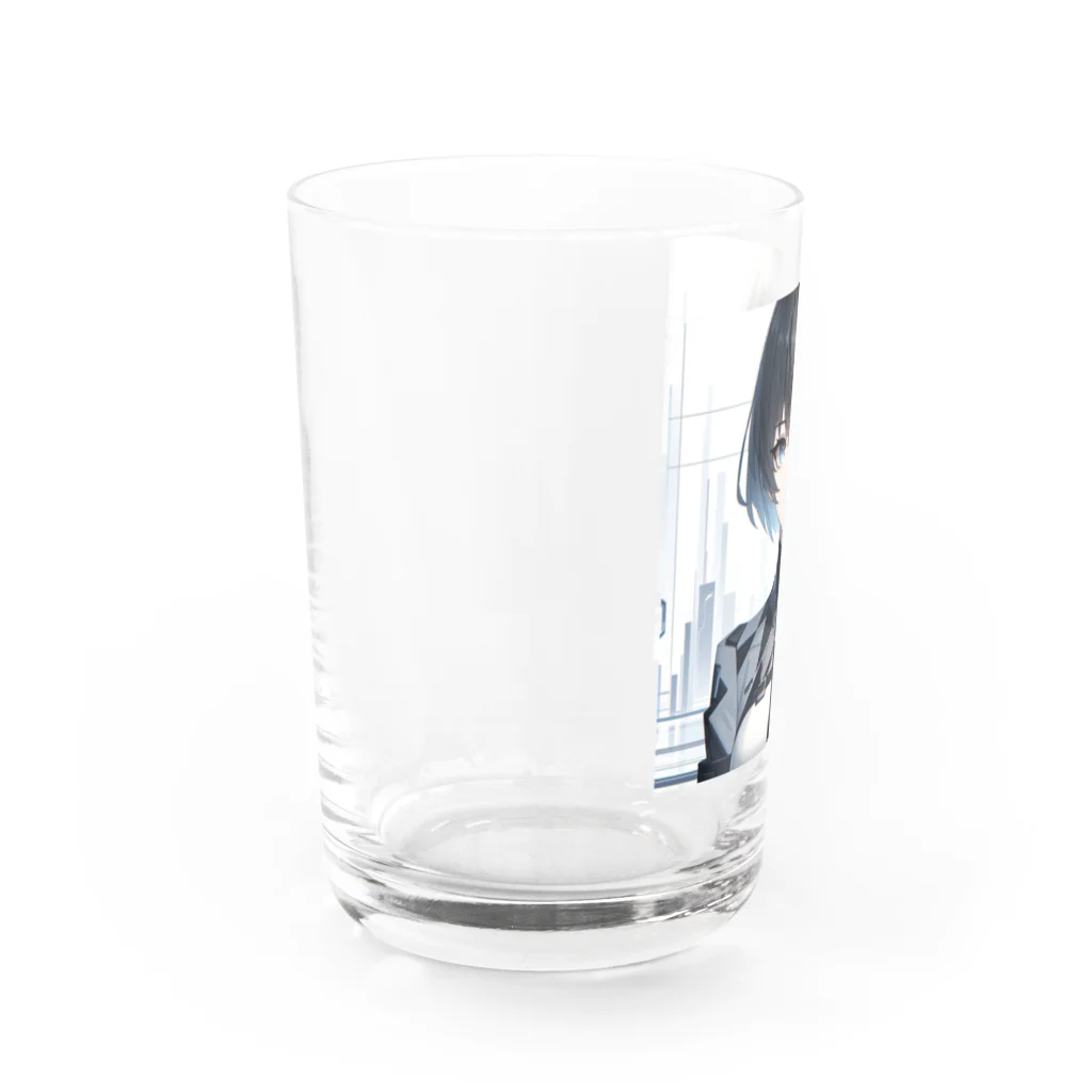 しんがんの未来的なAI美女 Water Glass :left