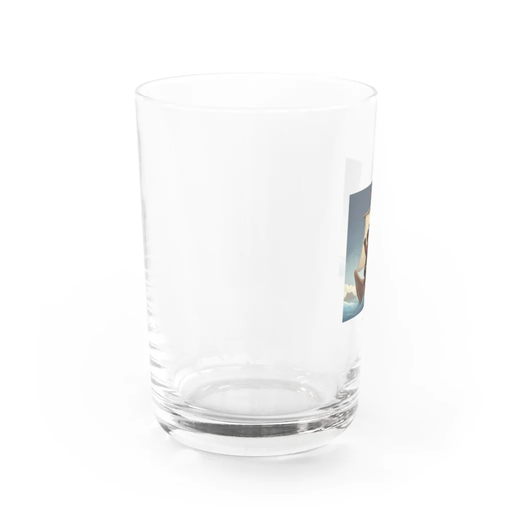 にんにんにんじゃの熊海賊 Water Glass :left