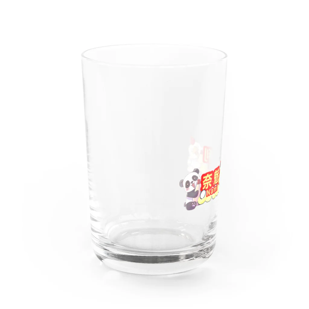 奈魅 優利🐓🥚@マヨネーズ王國から配信の奈魅 優利🐓🥚名前ロゴ2 Water Glass :left