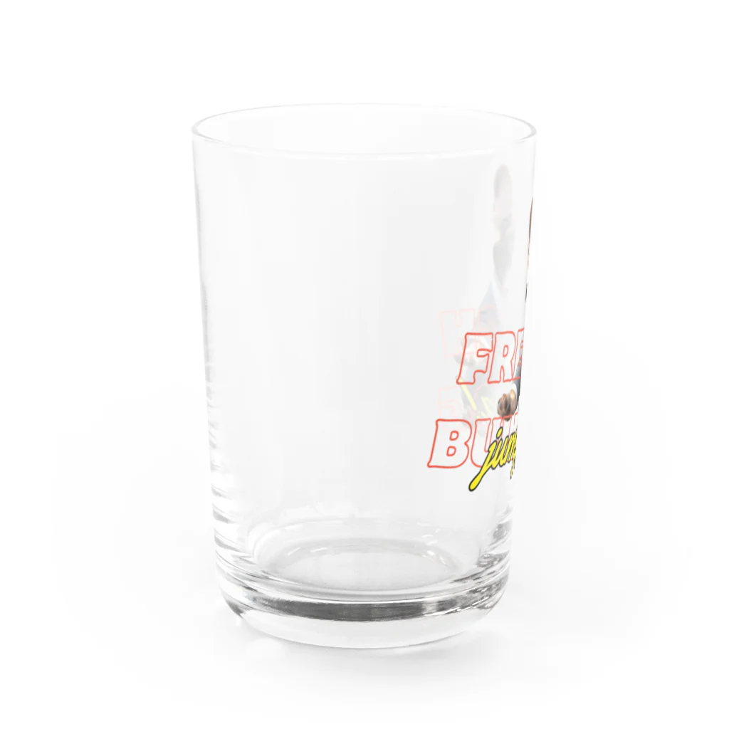 furebuhi　clubのJumping！FRENCH BULLDOG Water Glass :left