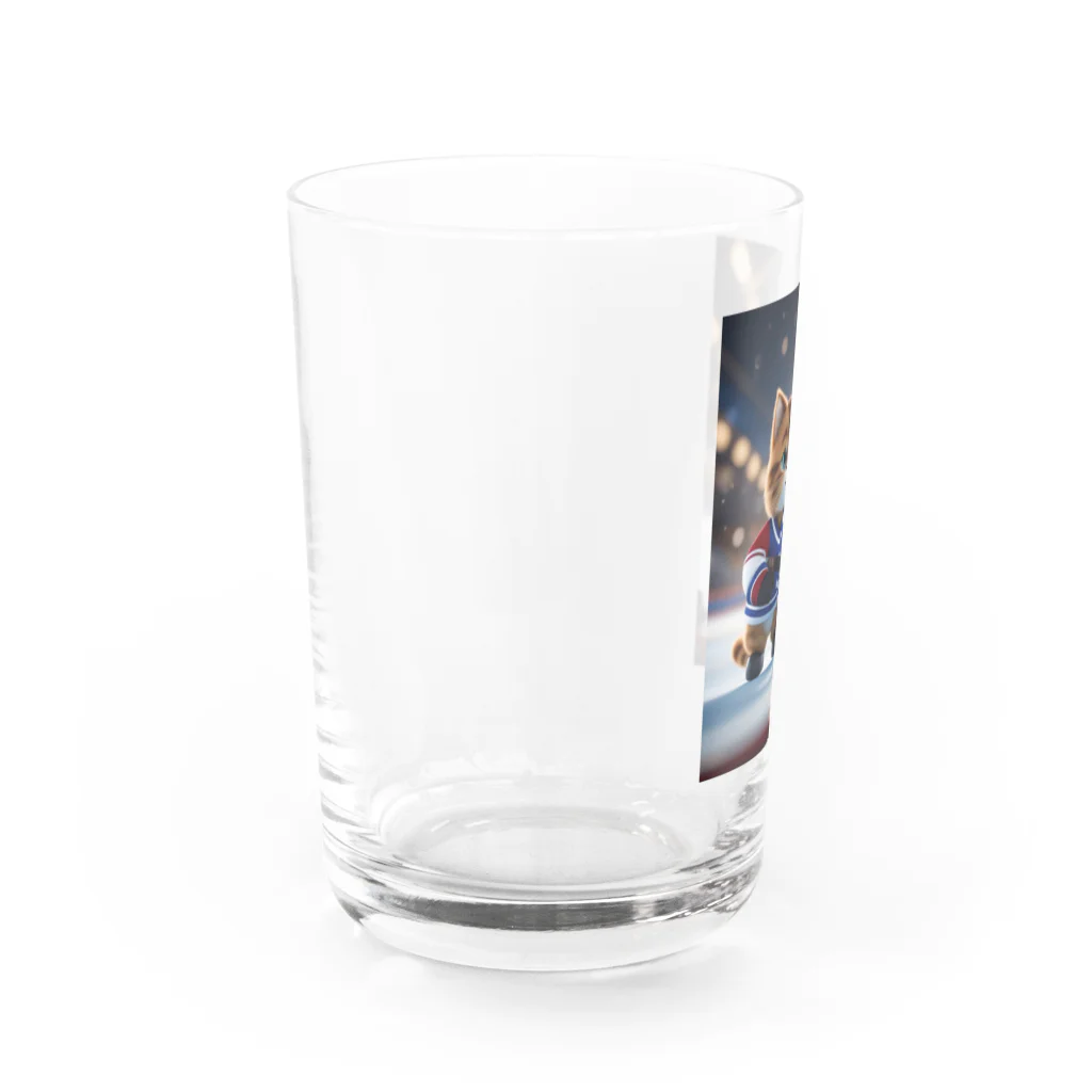 GoldCatのキャラ猫 Water Glass :left