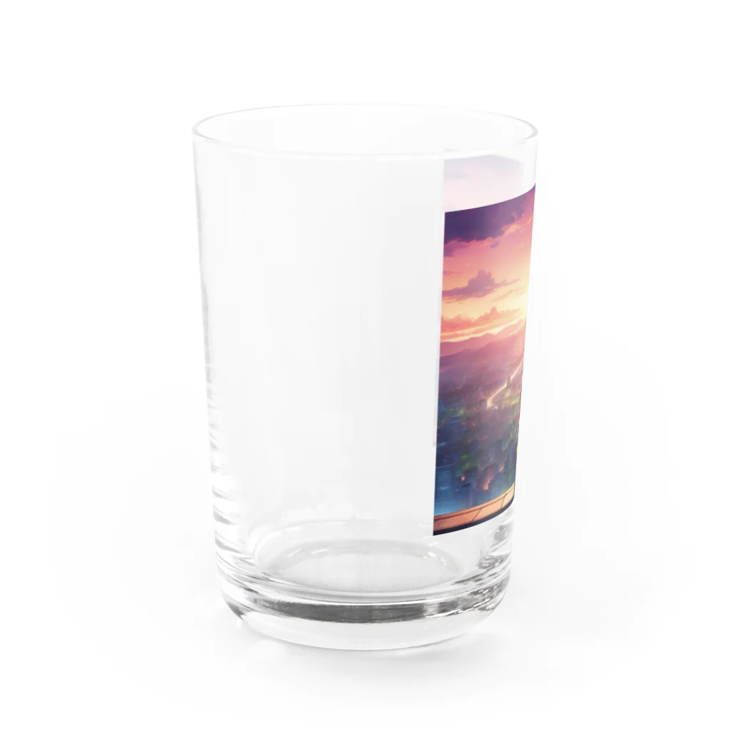 241028mada-mumeinadezaina-の女性の後ろ姿 Water Glass :left