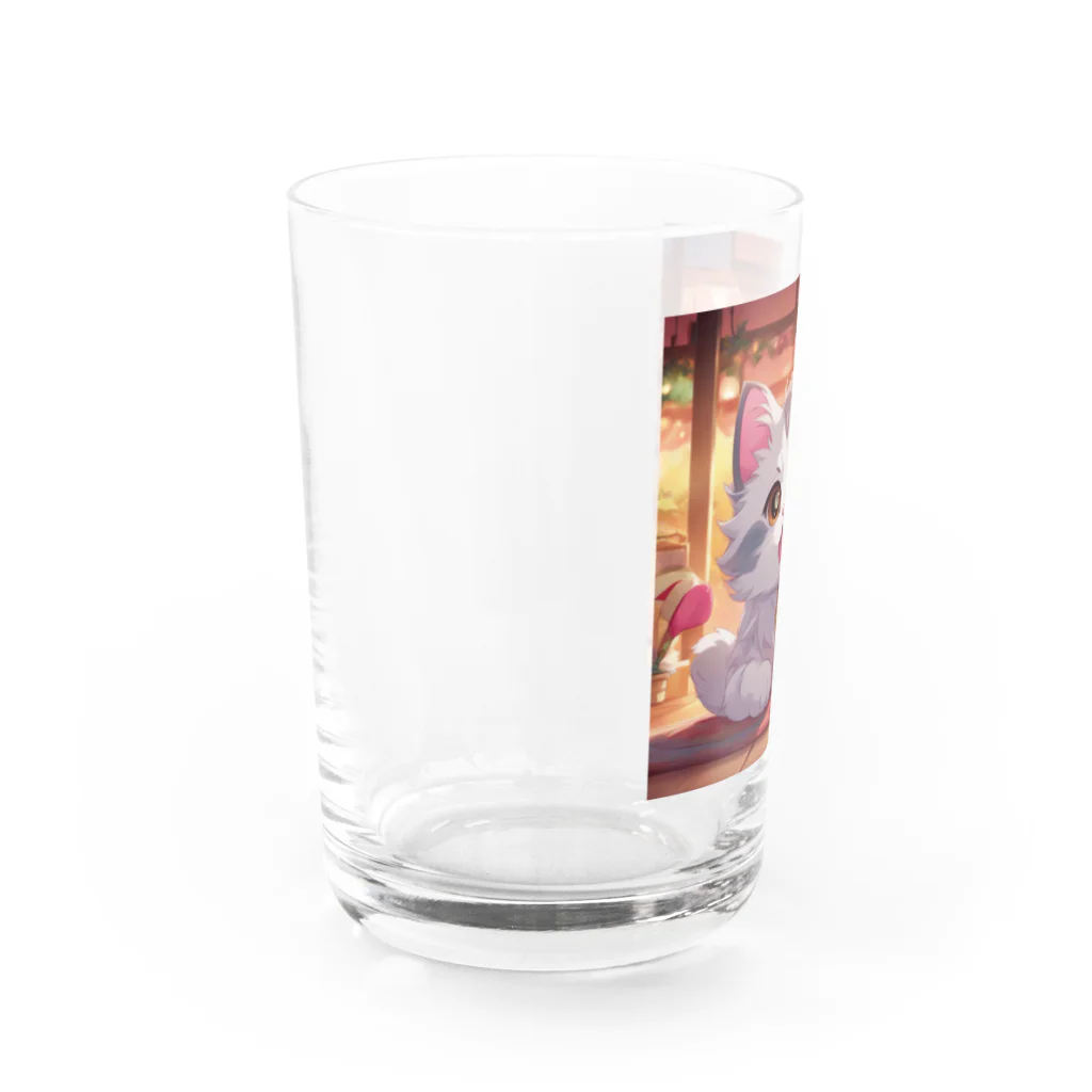 kuromasu_yuzuの夕焼けにゃんにゃん Water Glass :left