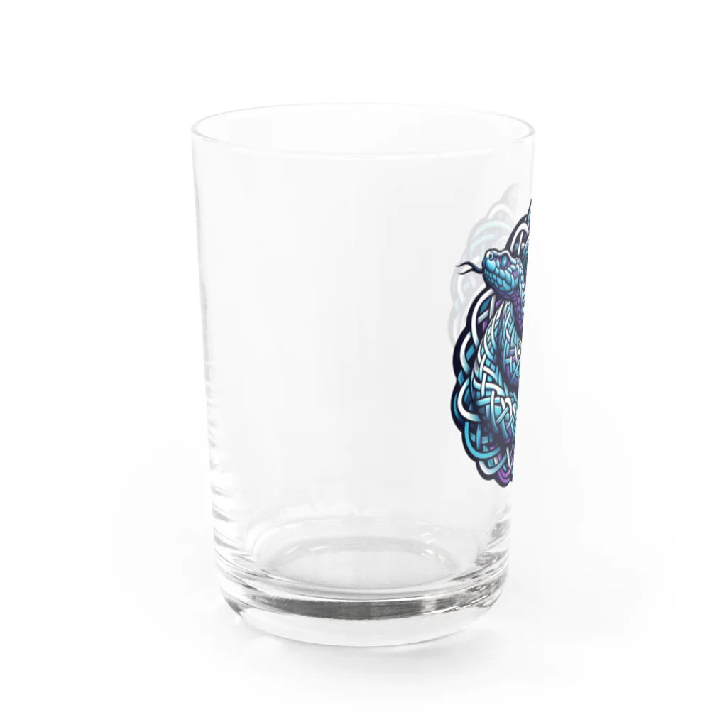 アニマルのりまきのBlue snake 2 Water Glass :left