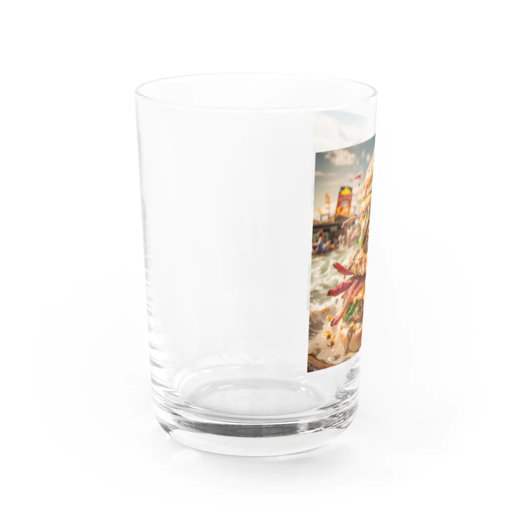 ken16のバーガーちゃん Water Glass :left