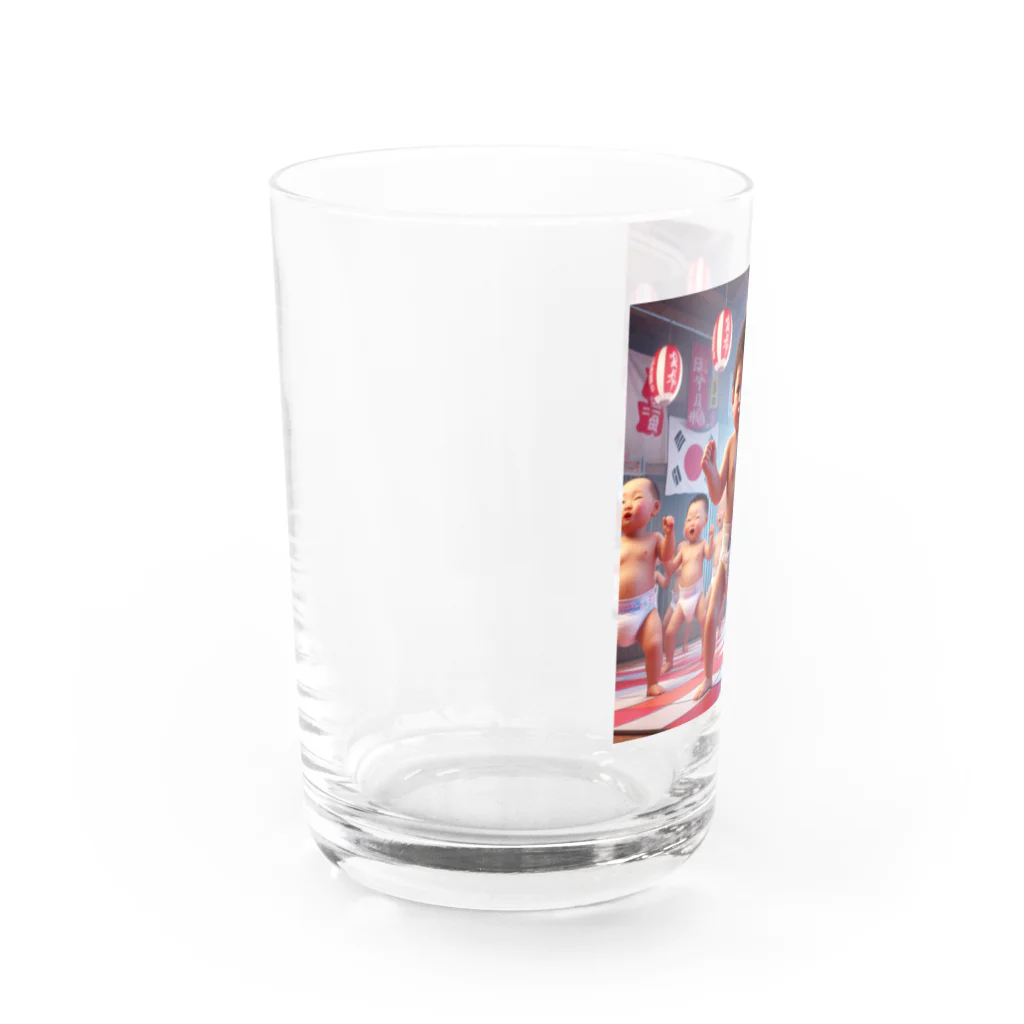 taka-kamikazeのダンシング赤ちゃん Water Glass :left