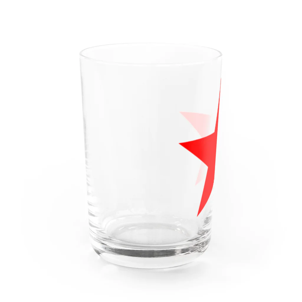 ファンシーTシャツ屋の赤星 Water Glass :left