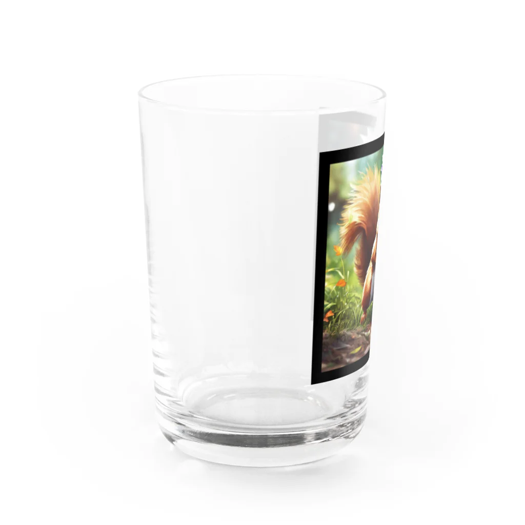 taki・ショップのリス Water Glass :left