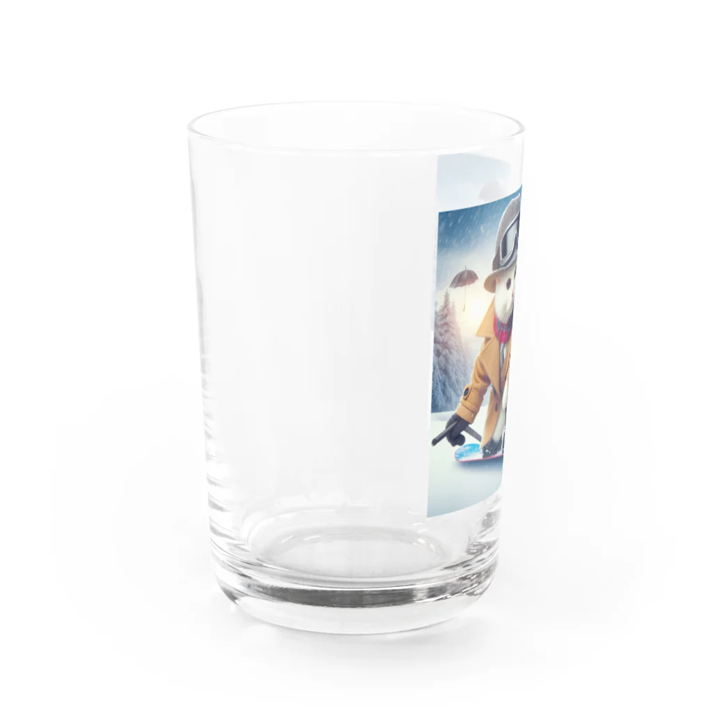 Niina24の白猫探偵の冬休み Water Glass :left