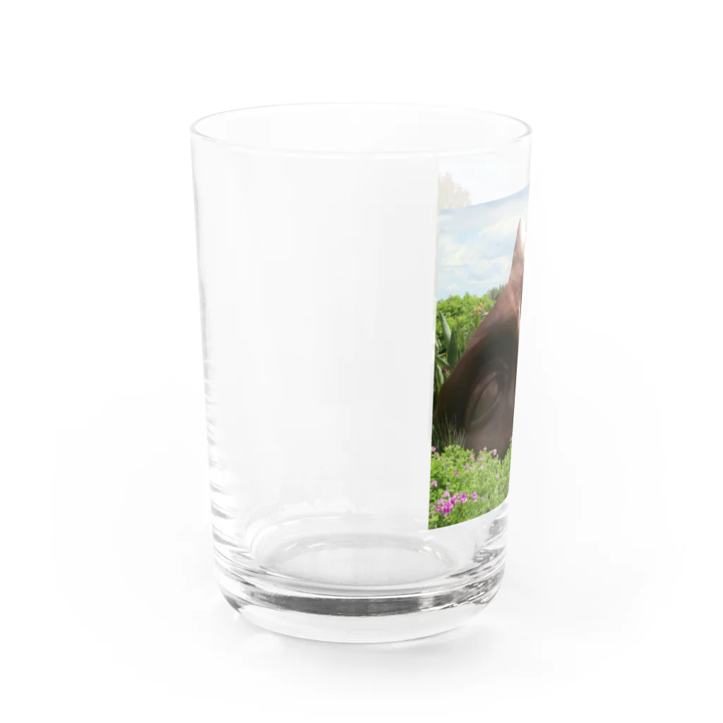 ゴールドエンジェルのフェイスアート Water Glass :left