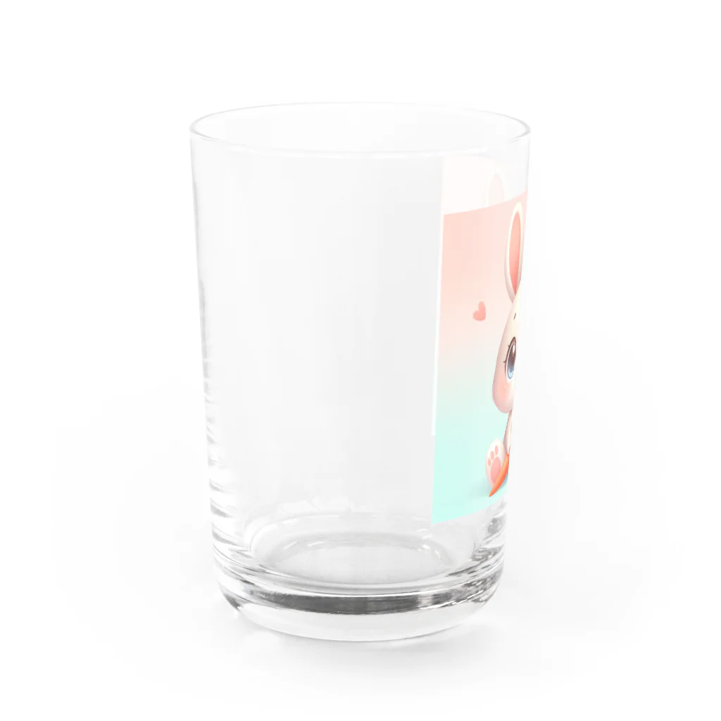 激カワポテぐっずのうるうるうさ子ちゃん🥕 Water Glass :left