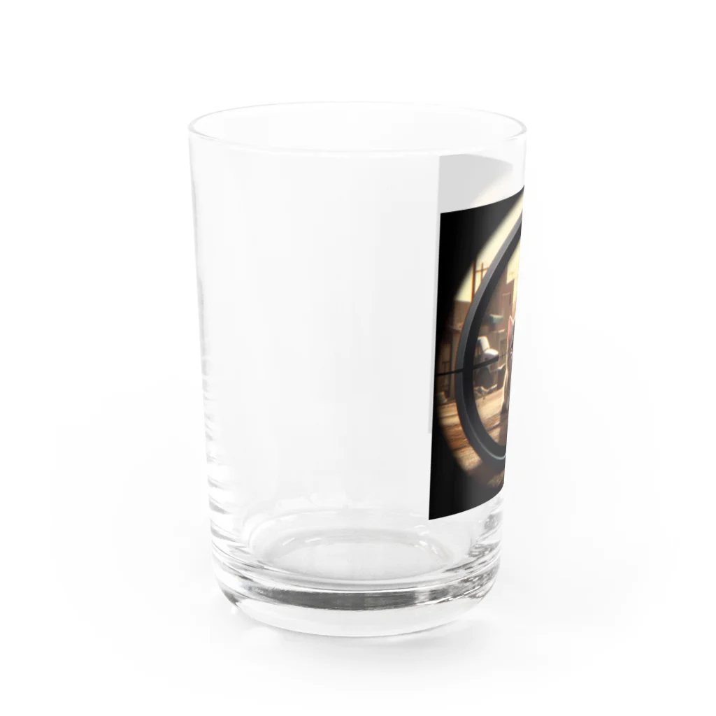 neko_inu_loveloveの戦場のcat Water Glass :left