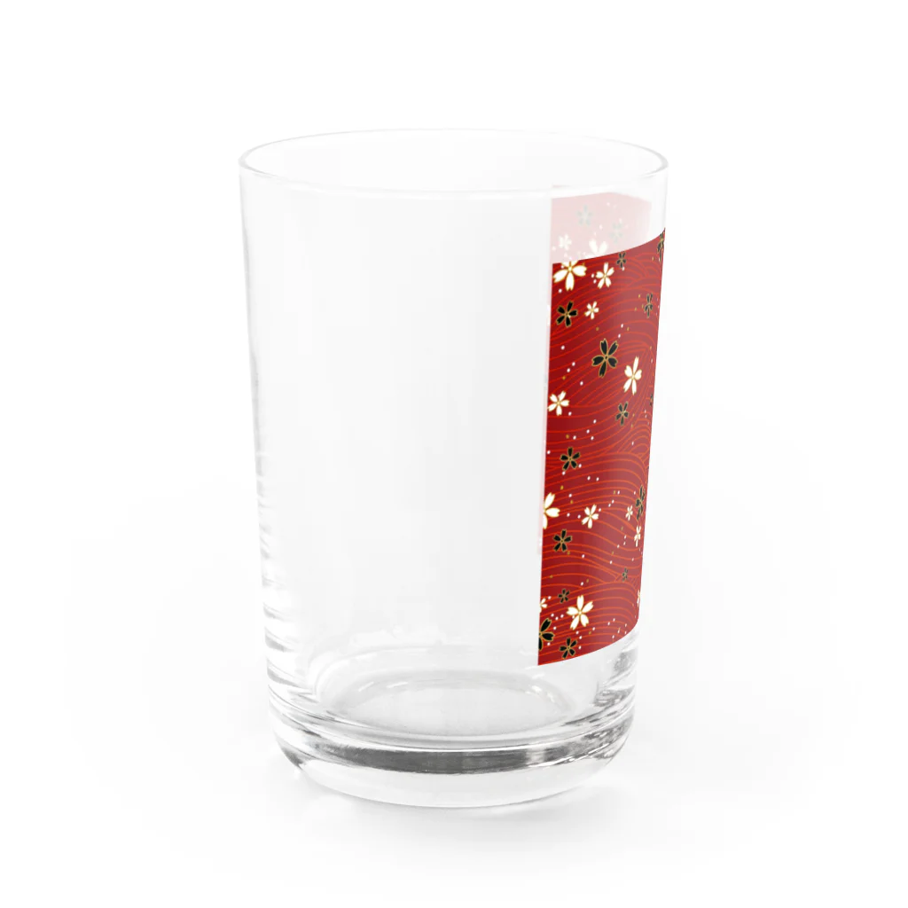 SHIMIZUの和花柄 Water Glass :left